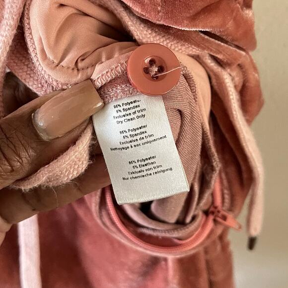 Rachel Antonoff Velvet Coveralls Jewelled Pink Drawstring Waist Womens X-Small - Picture 5 of 9